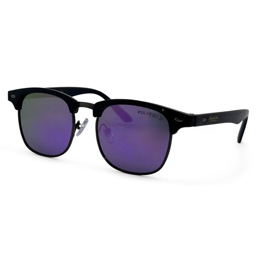 [9340457028624] Mangrove Jacks Kids MJK72 C4 Shiny Black w Gunmetal / Smoke w Purple Revo Polarised Lenses