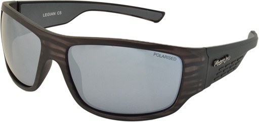 [9340457018779] Mangrove Jacks Legian C5 Matte Crystal Grey / Silver Mirror Polarised Lenses