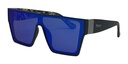 Mangrove Jacks Live and Let Live C2 Matte Black / Blue Revo Polarised Lenses