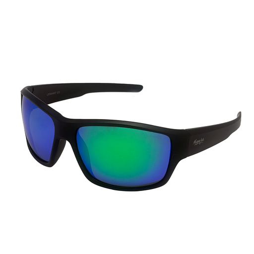 [9340457027153] Mangrove Jacks Lockhart C11 Matte Black / Smoke w Green Revo Polarised Lenses