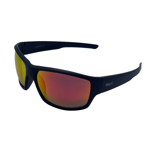 [9340457027122] Mangrove Jacks Lockhart C3 Matte Black / Smoke w Red Revo Polarised Lenses