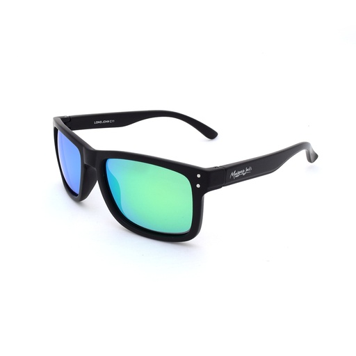 [9340457011343] Mangrove Jacks Long John C11 Black / Green Revo Polarised Lenses