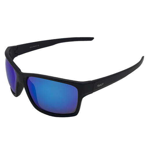 [9340457027177] Mangrove Jacks Mulgrave C2 Matte Black / Smoke w Blue Revo Polarised Lenses
