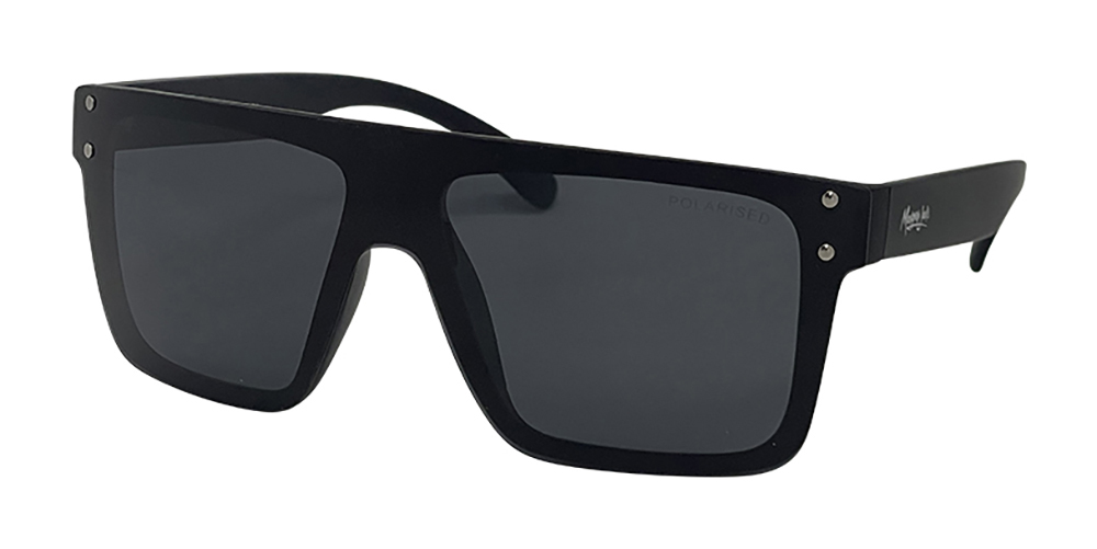 Mangrove Jacks Never Say Never C1 Matte Black / Smoke Polarised Lenses