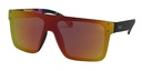 Mangrove Jacks Never Say Never C3 Matte Black / Red Revo Polarised Lenses