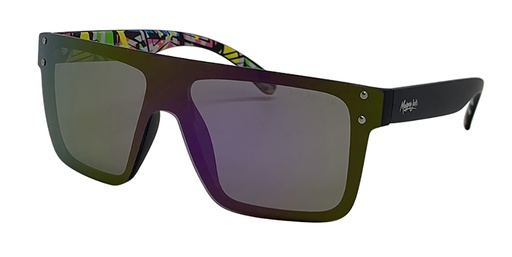 [9340457030757] Mangrove Jacks Never Say Never C7 Matte Black / Purple Revo Polarised Lenses