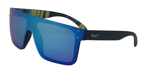 [9340457030764] Mangrove Jacks Never Say Never C8 Matte Black / Ice Blue Revo Polarised Lenses