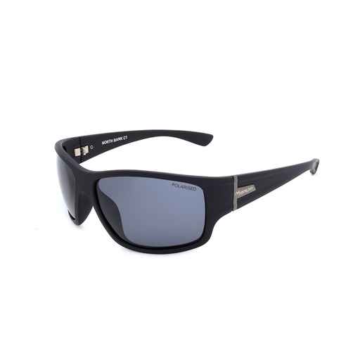 [9337217024132] Mangrove Jacks North Bank C1 Matte Black / Smoke Polarised Lenses
