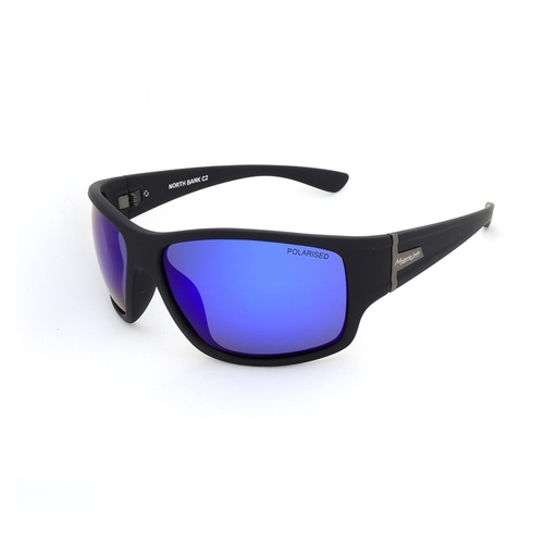 [9337217024149] Mangrove Jacks North Bank C2 Matte Black / Blue Revo Polarised Lenses