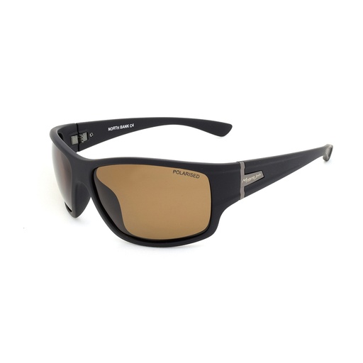 [9337217024163] Mangrove Jacks North Bank C4 Matte Black / Brown Polarised Lenses