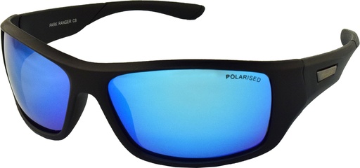 [9340457020345] Mangrove Jacks Park Ranger C8 Matte Black / Ice Blue Revo Polarised Lenses