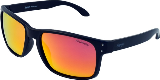 [9340457020420] Mangrove Jacks Parker C3 Matte Black / Black Red Revo Polarised Lenses