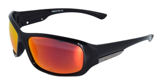 [9337217038559] Mangrove Jacks Predator C3 Black / Red Revo Polarised Lenses