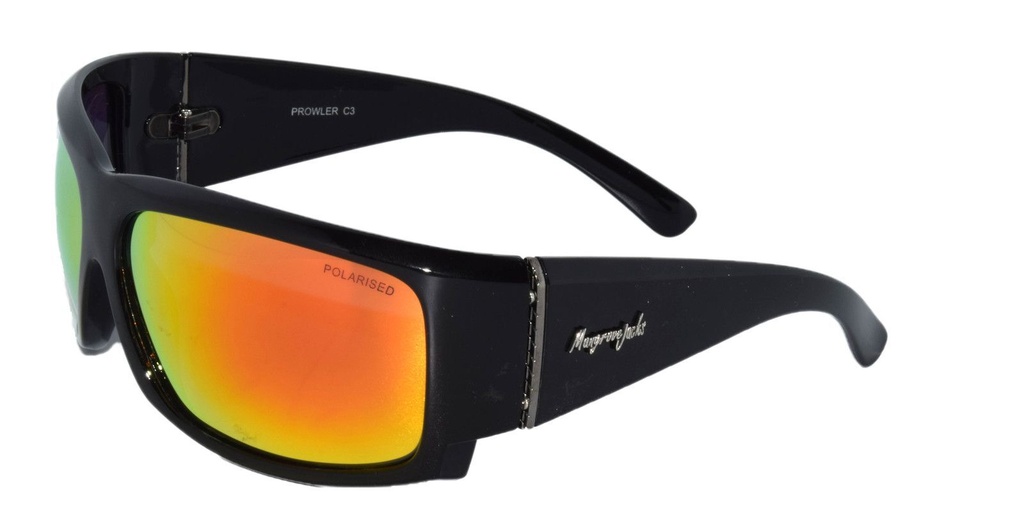 Mangrove Jacks Prowler C3 Black / Red Revo Polarised Lenses