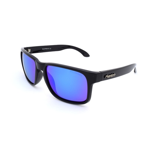 [9340457009609] Mangrove Jacks Razorback C2 Black / Blue Revo Polarised Lenses