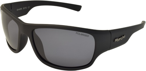 [9340457019660] Mangrove Jacks Shark Bite C1 Matte Black / Smoke Polarised Lenses