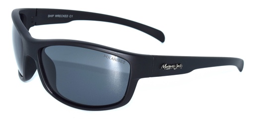 [9340457013941] Mangrove Jacks Ship Wrecked C1 Matte Black / Smoke Polarised Lenses