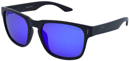 [9340457020369] Mangrove Jacks Sin City C2 Matte Black / Blue Revo Polarised Lenses