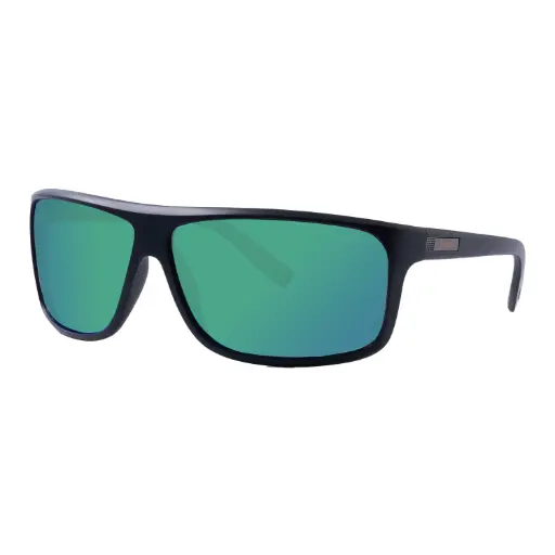 [9340457035608] Mangrove Jacks Skyfall C11 Matte Black / Green Revo Mirror Polarised Lenses