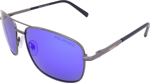 [9340457020703] Mangrove Jacks Smoke House C2 Matte Gunmetal / Blue Revo Polarised Lenses