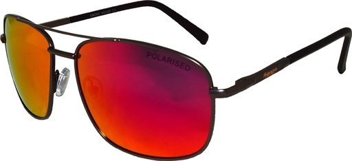 [9340457020710] Mangrove Jacks Smoke House C3 Matte Gunmetal / Black Red Revo Polarised Lenses