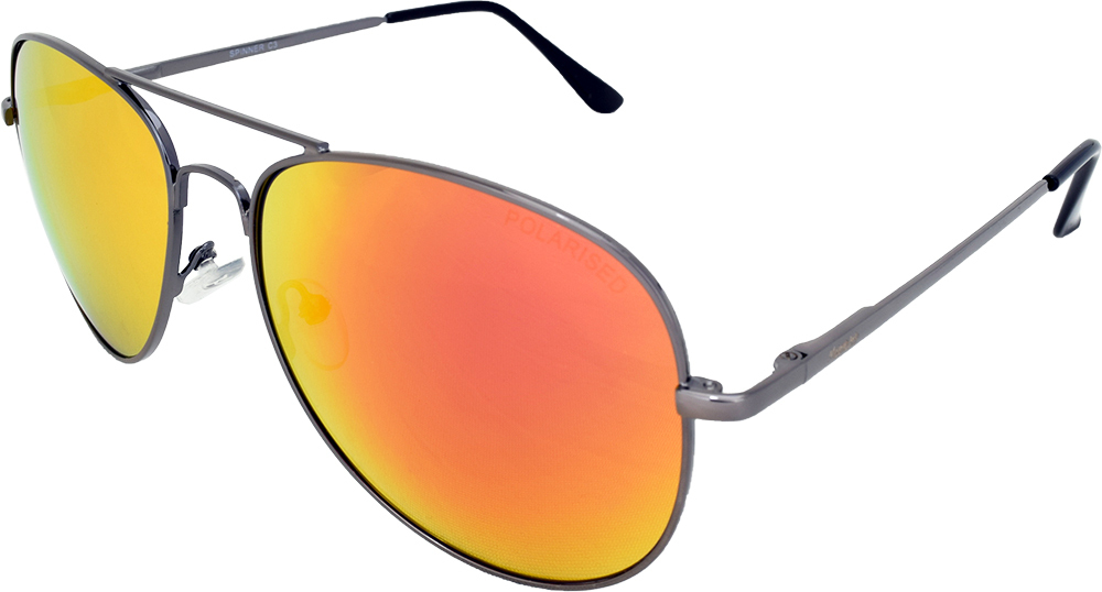 Mangrove Jacks Spinner C3 Silver / Red Revo Polarised Lenses