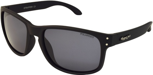 [9340457019530] Mangrove Jacks Strapper C1 Matte Black / Smoke Polarised Lenses