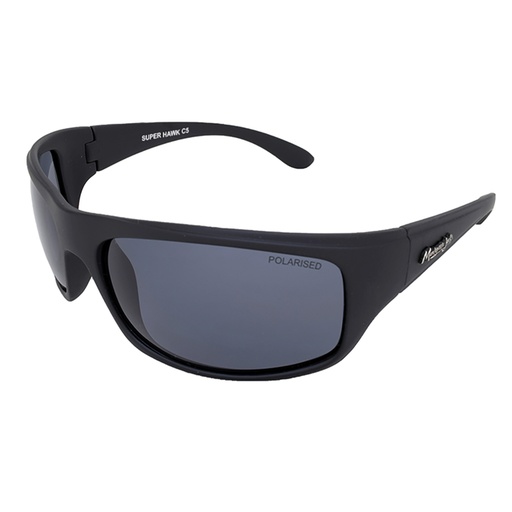[9337217024293] Mangrove Jacks Super Hawk C5 Matte Black / Smoke Polarised Lenses