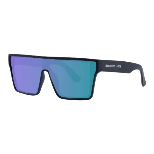 [9340457035547] Mangrove Jacks Thunderball C11 Matte Black / Green Revo Mirror Polarised Lenses