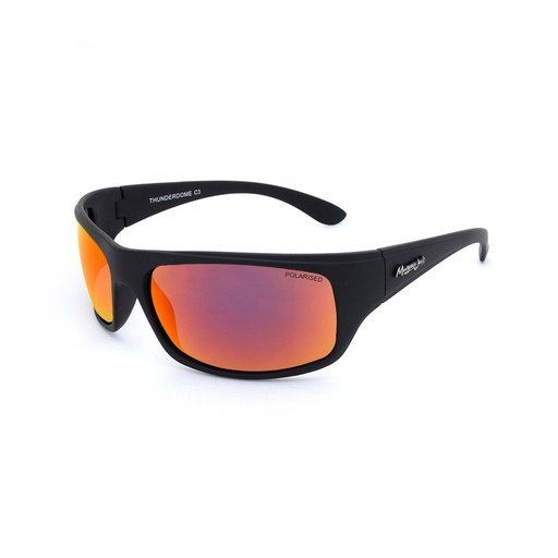[9340457013781] Mangrove Jacks Thunderdome C3 Matte Black / Red Revo Polarised Lenses