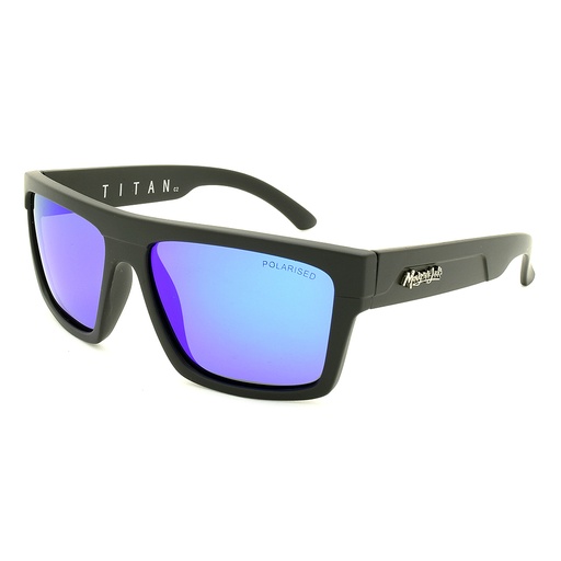[9337217005780] Mangrove Jacks Titan C2 Matte Black / Blue Revo Polarised Lenses