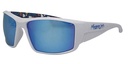 Mangrove Jacks Tromso C10 Shiny White / Ice Blue Revo Polarised Lenses