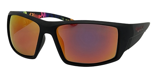 [9340457031006] Mangrove Jacks Tromso C3 Matte Black / Red Revo Polarised Lenses