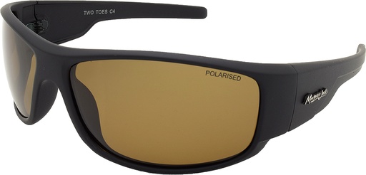 [9337217002406] Mangrove Jacks Two Toes C4 Matte Black / Brown Polarised Lenses