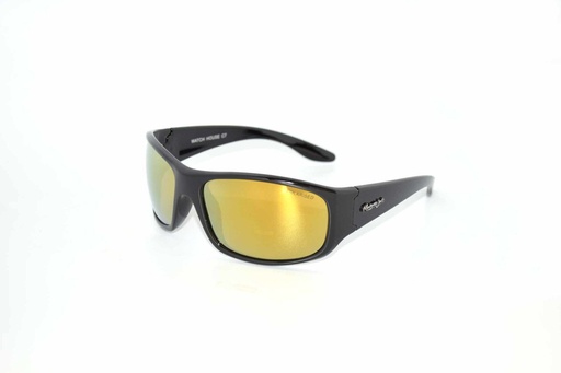 [9337217014959] Mangrove Jacks Watch House C7 Black / Gold Revo Polarised Lenses